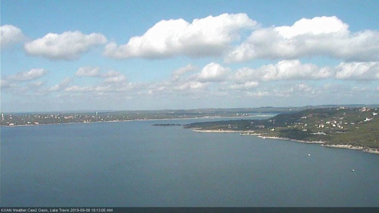 Lake Travis webcam, September 8, 2019 9:15 AM CT