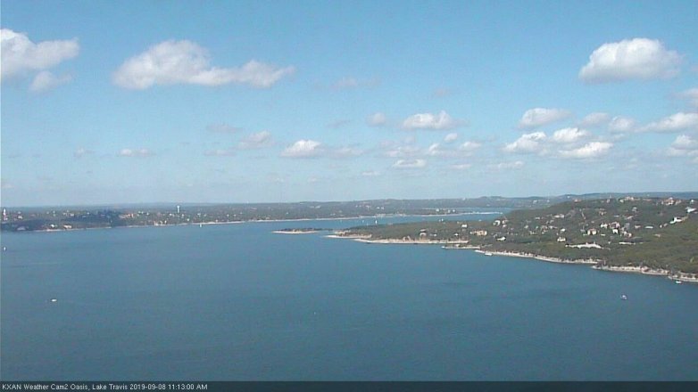 Lake Travis webcam, September 8, 2019 10:15 AM CT