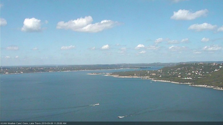 Lake Travis webcam, September 8, 2019 10:30 AM CT