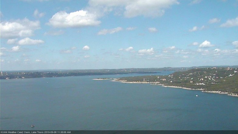 Lake Travis webcam, September 8, 2019 10:40 AM CT