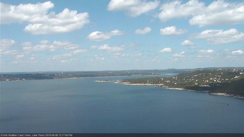 Lake Travis webcam, September 8, 2019 11:20 AM CT
