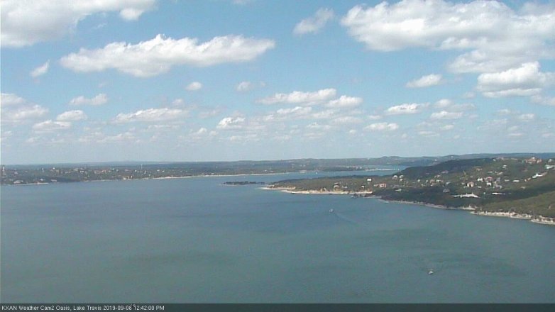 Lake Travis webcam, September 8, 2019 11:45 AM CT