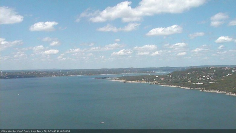Lake Travis webcam, September 8, 2019 11:50 AM CT