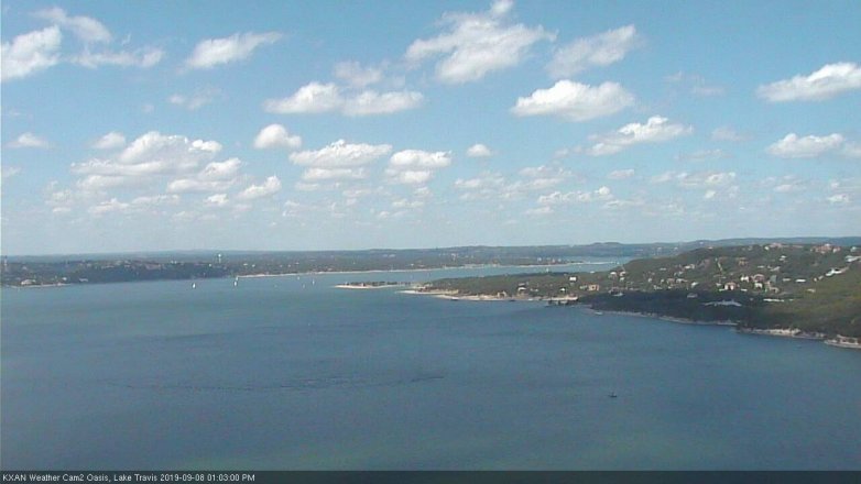 Lake Travis webcam, September 8, 2019 12:05 PM CT