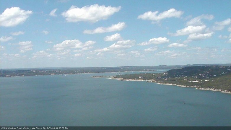 Lake Travis webcam, September 8, 2019 12:10 PM CT