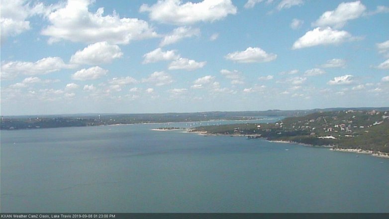 Lake Travis webcam, September 8, 2019 12:25 PM CT