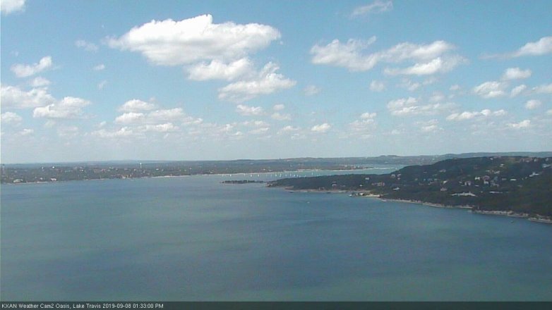 Lake Travis webcam, September 8, 2019 12:35 PM CT