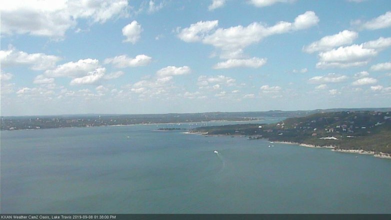 Lake Travis webcam, September 8, 2019 12:40 PM CT