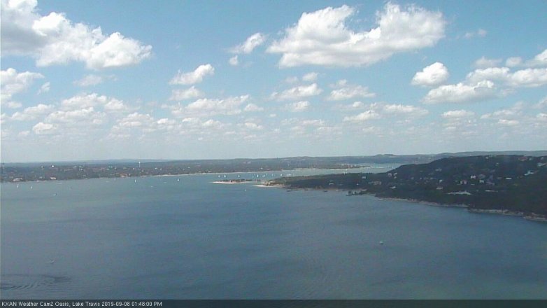 Lake Travis webcam, September 8, 2019 12:50 PM CT