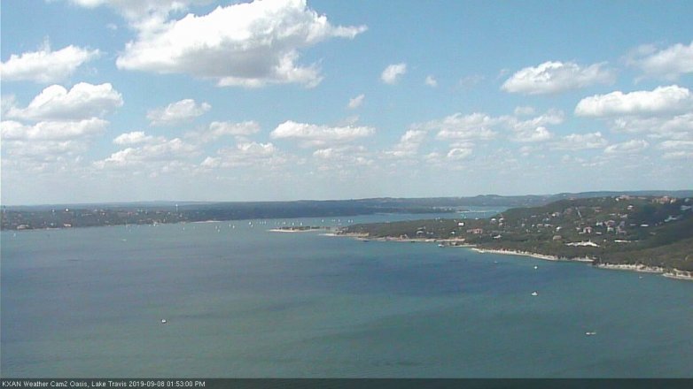 Lake Travis webcam, September 8, 2019 12:55 PM CT