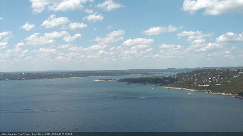 Lake Travis webcam, September 8, 2019 1:10 PM CT