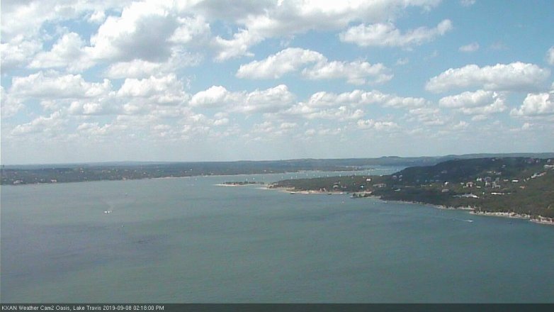 Lake Travis webcam, September 8, 2019 1:20 PM CT
