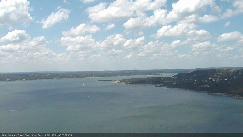 Lake Travis webcam, September 8, 2019 1:25 PM CT