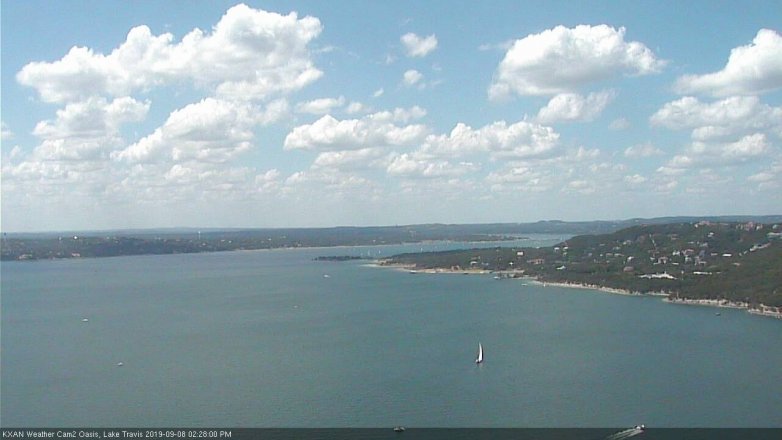 Lake Travis webcam, September 8, 2019 1:30 PM CT