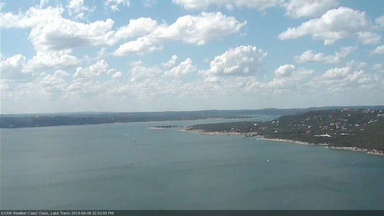 Lake Travis webcam, September 8, 2019 1:55 PM CT