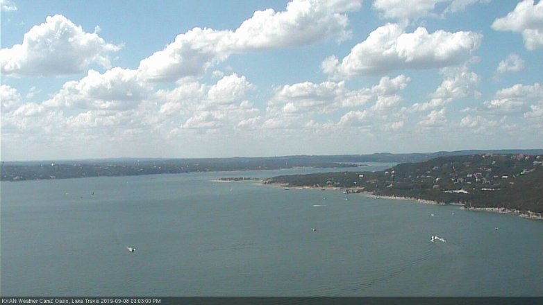 Lake Travis webcam, September 8, 2019 2:05 PM CT
