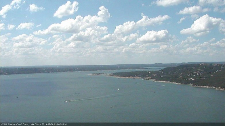 Lake Travis webcam, September 8, 2019 2:10 PM CT