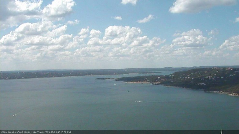 Lake Travis webcam, September 8, 2019 2:15 PM CT