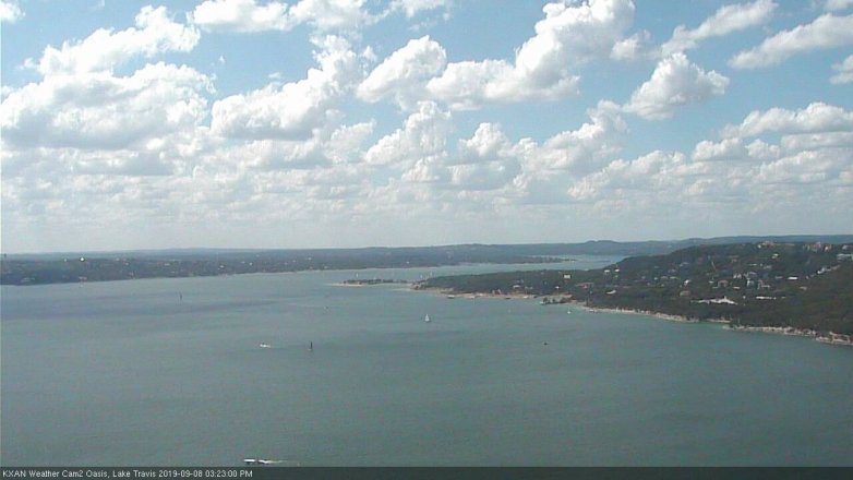 Lake Travis webcam, September 8, 2019 2:25 PM CT
