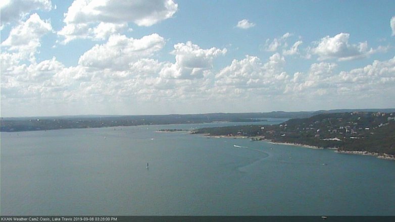 Lake Travis webcam, September 8, 2019 2:30 PM CT