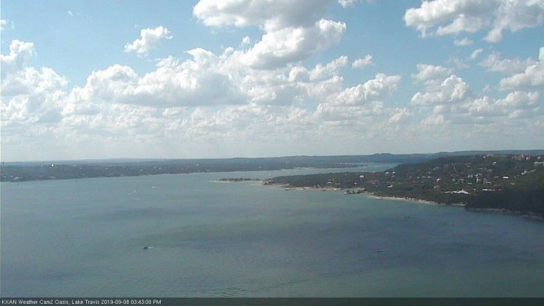 Lake Travis webcam, September 8, 2019 2:45 PM CT