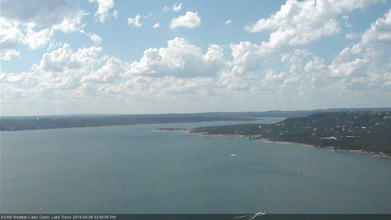 Lake Travis webcam, September 8, 2019 2:50 PM CT
