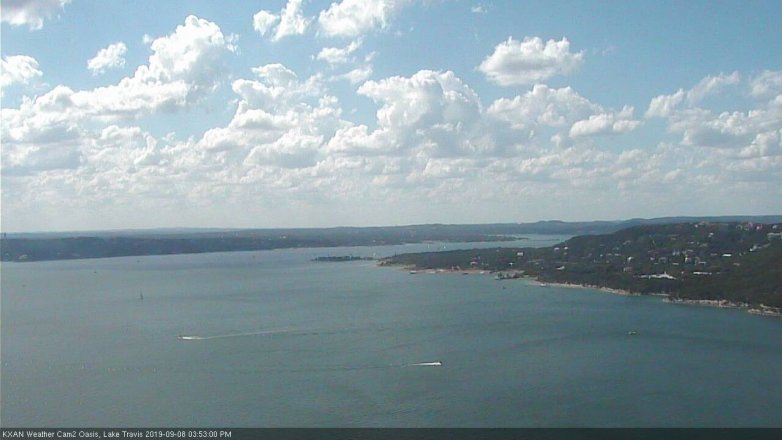 Lake Travis webcam, September 8, 2019 2:55 PM CT