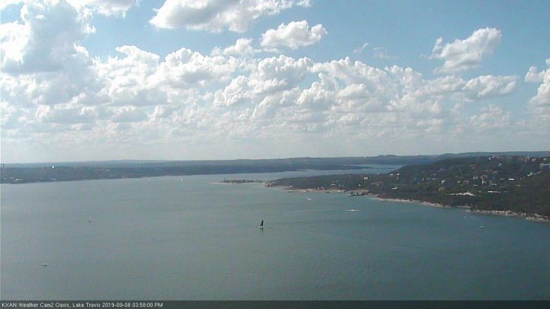 Lake Travis webcam, September 8, 2019 3:00 PM CT