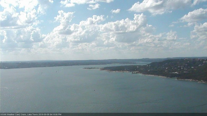 Lake Travis webcam, September 8, 2019 3:20 PM CT