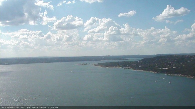 Lake Travis webcam, September 8, 2019 3:30 PM CT