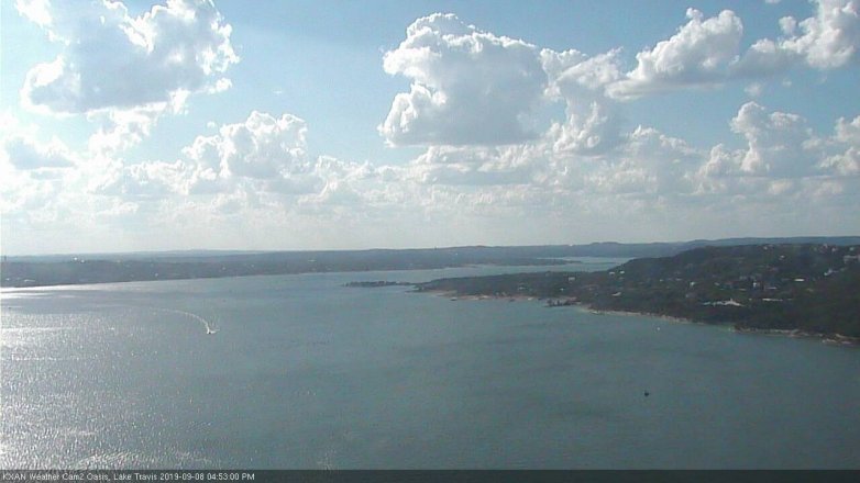 Lake Travis webcam, September 8, 2019 3:55 PM CT