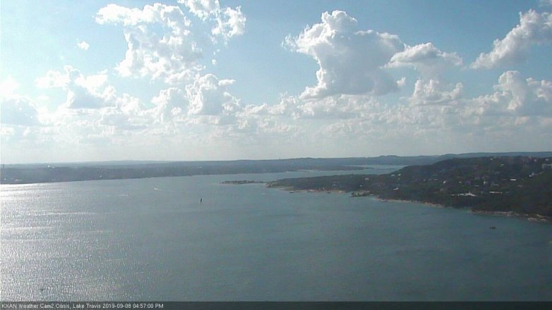 Lake Travis webcam, September 8, 2019 4:00 PM CT