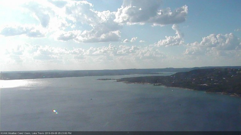 Lake Travis webcam, September 8, 2019 4:25 PM CT