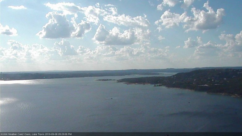 Lake Travis webcam, September 8, 2019 4:30 PM CT