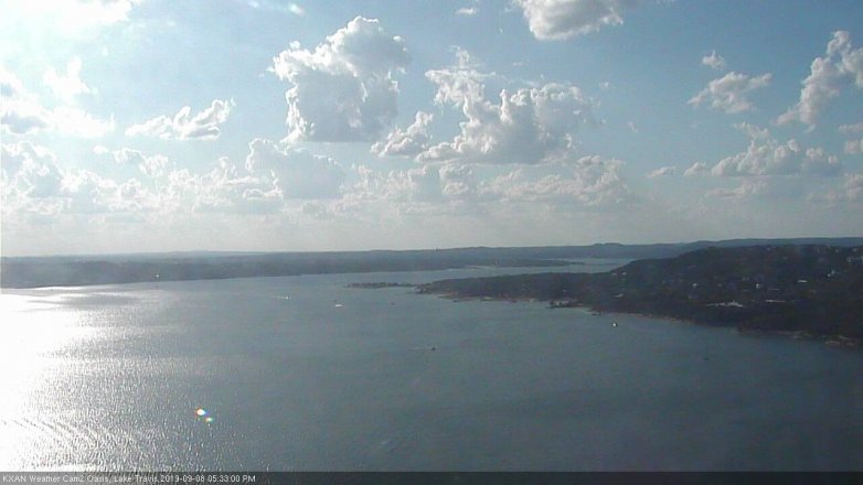 Lake Travis webcam, September 8, 2019 4:35 PM CT