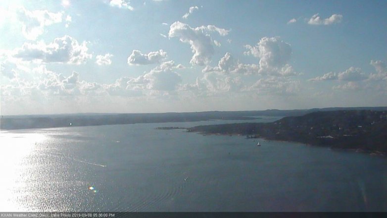 Lake Travis webcam, September 8, 2019 4:40 PM CT