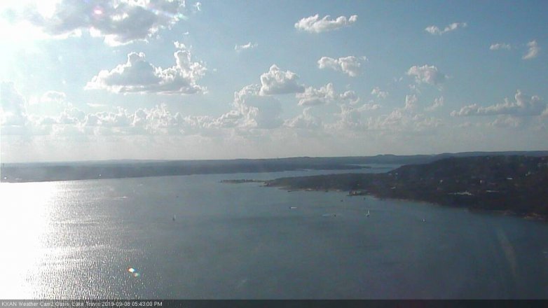 Lake Travis webcam, September 8, 2019 4:45 PM CT