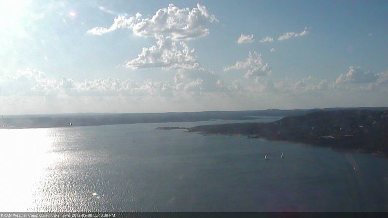 Lake Travis webcam, September 8, 2019 4:50 PM CT
