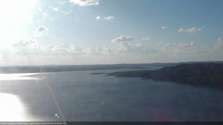 Lake Travis webcam, September 8, 2019 5:00 PM CT