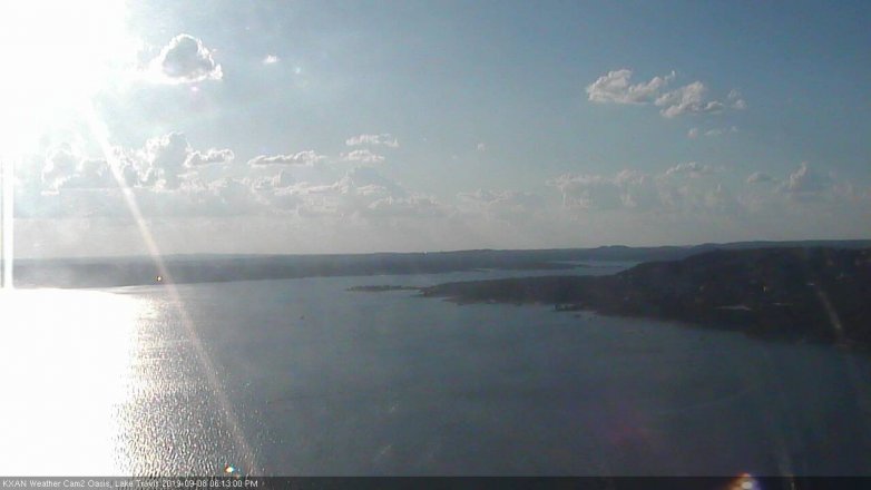 Lake Travis webcam, September 8, 2019 5:15 PM CT