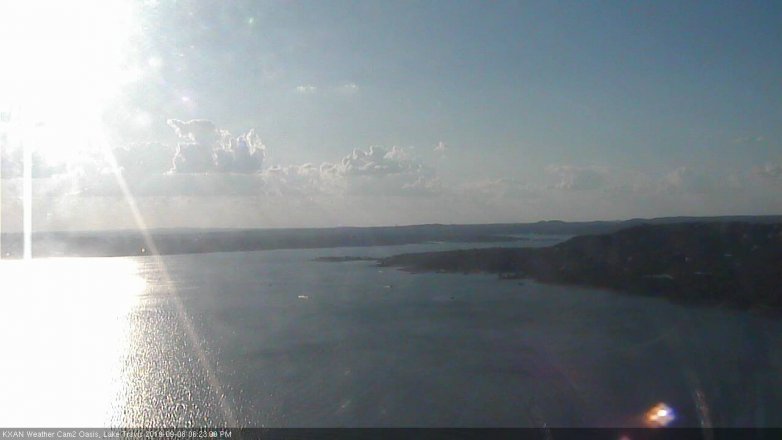 Lake Travis webcam, September 8, 2019 5:25 PM CT