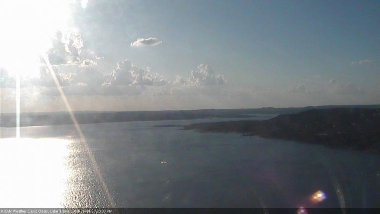 Lake Travis webcam, September 8, 2019 5:30 PM CT