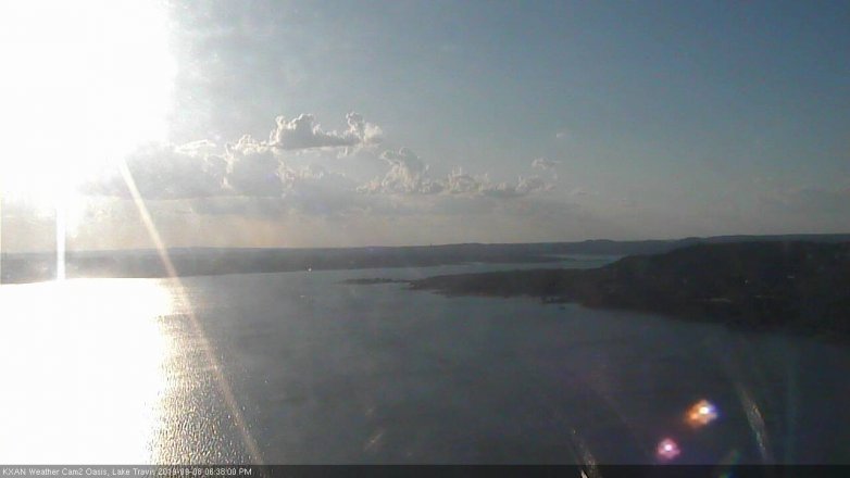 Lake Travis webcam, September 8, 2019 5:40 PM CT