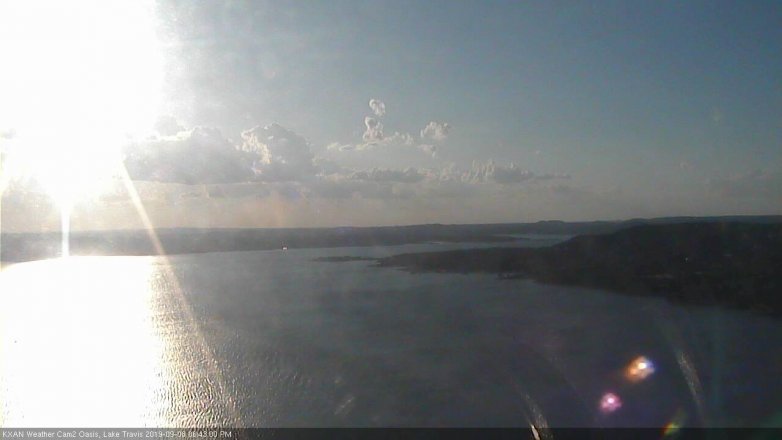 Lake Travis webcam, September 8, 2019 5:45 PM CT
