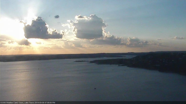 Lake Travis webcam, September 8, 2019 6:10 PM CT