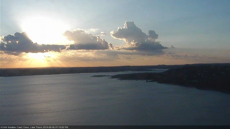 Lake Travis webcam, September 8, 2019 6:20 PM CT