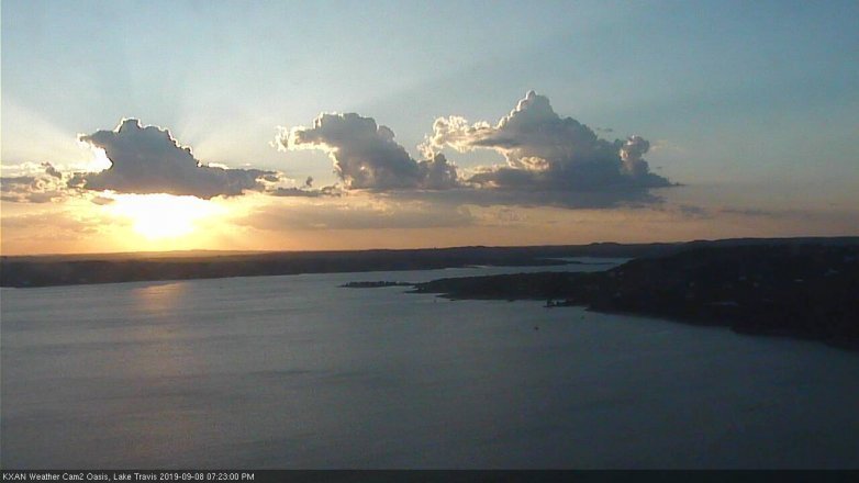 Lake Travis webcam, September 8, 2019 6:25 PM CT