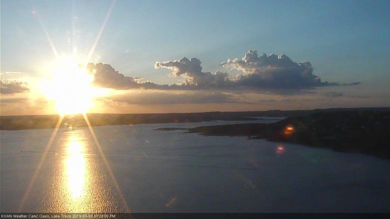 Lake Travis webcam, September 8, 2019 6:30 PM CT