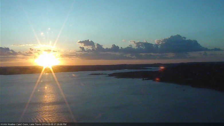 Lake Travis webcam, September 8, 2019 6:40 PM CT
