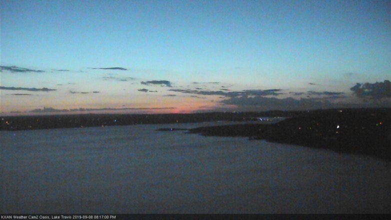 Lake Travis webcam, September 8, 2019 7:20 PM CT